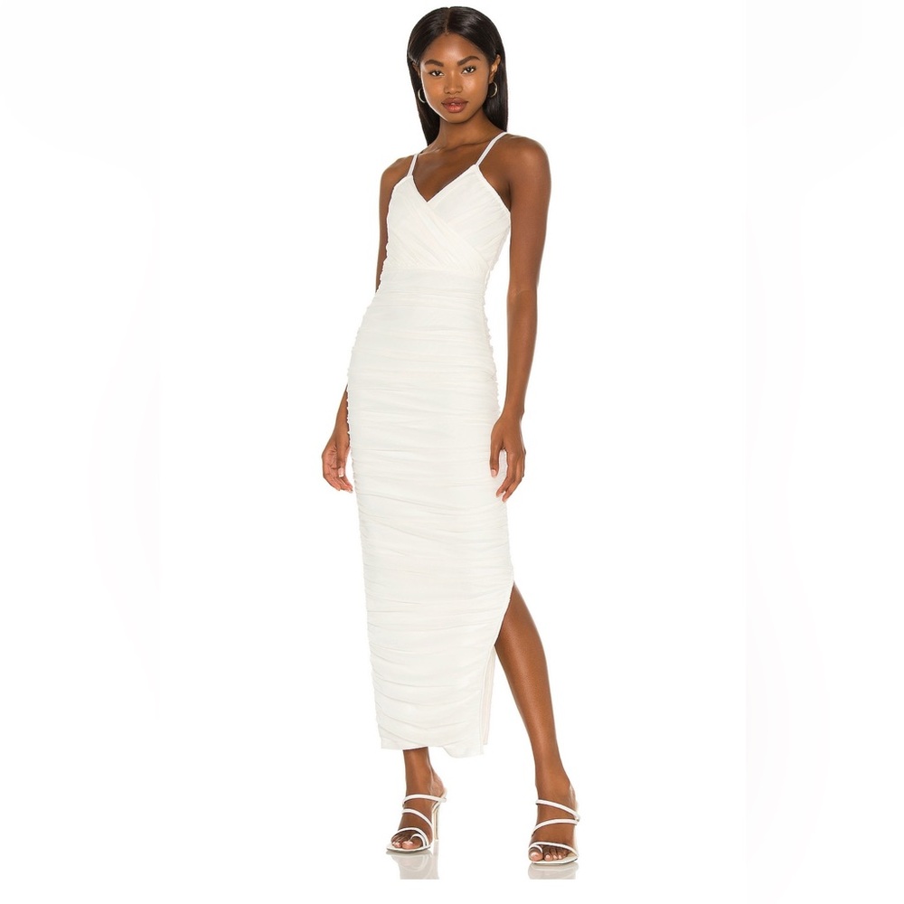 Midi white dress 😍